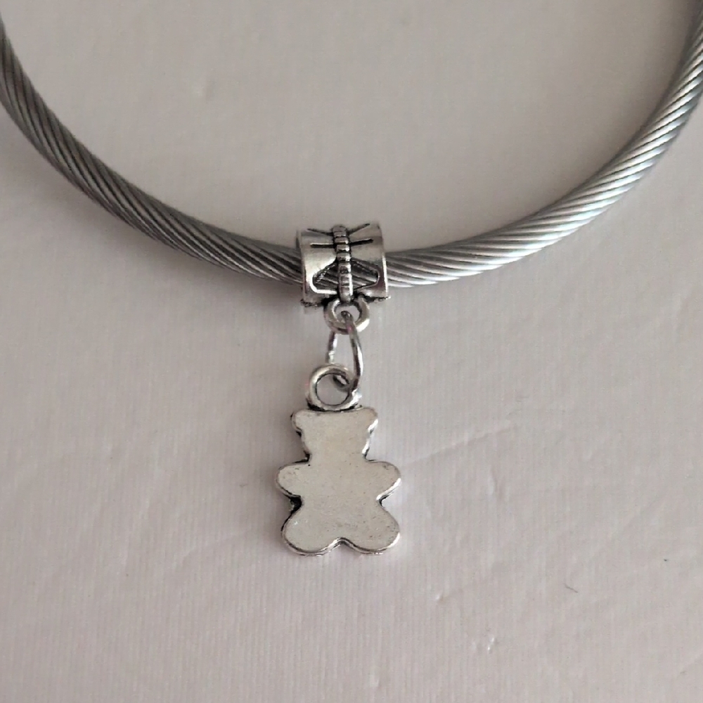 Silver‎ Bear Dangle Charm for Pandora Style Bracelet